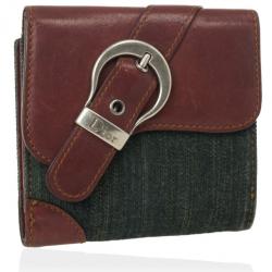 مملوكة مسبقًا Dior Denim Saddle Wallet
