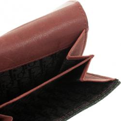 مملوكة مسبقًا Dior Denim Saddle Wallet