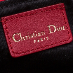 مملوكة مسبقًا Dior Red Leather Gypsy Clutch