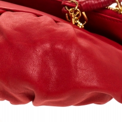 مملوكة مسبقًا Dior Red Leather Gypsy Clutch