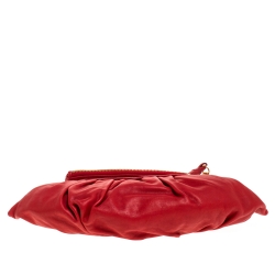 مملوكة مسبقًا Dior Red Leather Gypsy Clutch