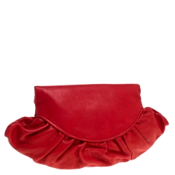 مملوكة مسبقًا Dior Red Leather Gypsy Clutch