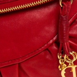 مملوكة مسبقًا Dior Red Leather Gypsy Clutch