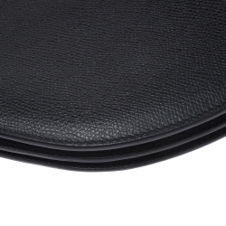 Pre Owned Dior Black Leather Saddle Triple Zip Crossbody Bag