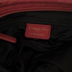 مملوكة مسبقًا Christian Dior Red Gypsy Ruffles Hobo Shoulder Bag