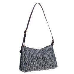 Pre Owned حقيبة يد صغيرة ديور كانفاس ديوريسيمو سوداء/ رمادية