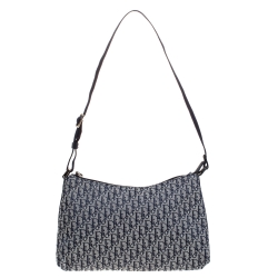 Pre Owned حقيبة يد صغيرة ديور كانفاس ديوريسيمو سوداء/ رمادية