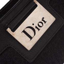 مملوكة مسبقًا Dior Black Fabric Jacquard Oblique Vintage Small Shoulder Bag