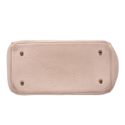 Pre Owned Dior Baby Pink Leather Mini Be Dior Top Handle Bag
