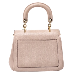 Pre Owned Dior Baby Pink Leather Mini Be Dior Top Handle Bag
