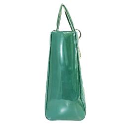 Dior Green Patent Leather Large Lady Dior Bag