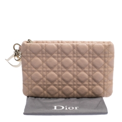 Pre Owned حقيبة كلتش ديور باناريا كانفاس مقوى كاناج زرقاء