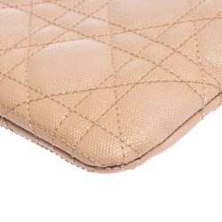 Pre Owned حقيبة كلتش ديور باناريا كانفاس مقوى كاناج زرقاء