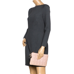 Pre Owned حقيبة كلتش ديور باناريا كانفاس مقوى كاناج زرقاء