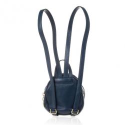 Pre Owned Christian Dior Vintage Navy Leather Mini Backpack