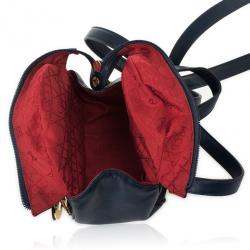 Pre Owned Christian Dior Vintage Navy Leather Mini Backpack