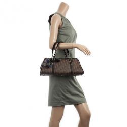 Pre Owned Christian Dior Trotter Romantique Boston Satchel