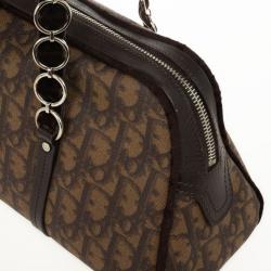 Pre Owned Christian Dior Trotter Romantique Boston Satchel