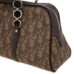 Pre Owned Christian Dior Trotter Romantique Boston Satchel