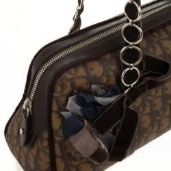 Pre Owned Christian Dior Trotter Romantique Boston Satchel