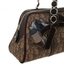 Pre Owned Christian Dior Trotter Romantique Boston Satchel