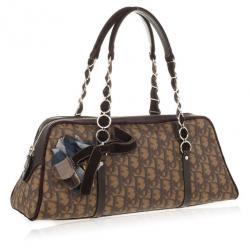 Pre Owned Christian Dior Trotter Romantique Boston Satchel