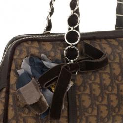 Pre Owned Christian Dior Trotter Romantique Boston Satchel