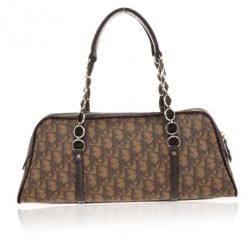 Pre Owned Christian Dior Trotter Romantique Boston Satchel