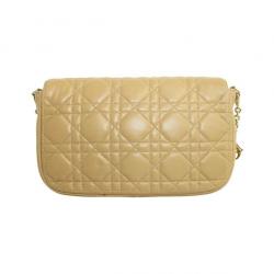 Pre Owned Dior Brown Leather Miss Dior Promenade Pochette Bag