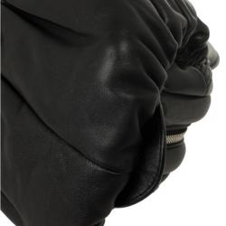 Pre Owned Christian Dior Black Lambskin Karenina Small Frame Tote Bag