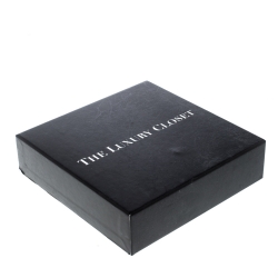 Pre Owned Dior Deep Green Leather Saddle Card Holder