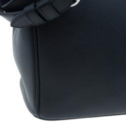 Pre Owned Dior Black Calfskin Medium Diorissimo Shopper Tote