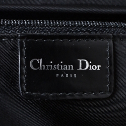 Pre Owned Dior Black Suede and Patent Leather Malice Shoulder Bag