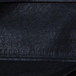 مملوكة مسبقًا Dior Black Leather Chic Compact Wallet