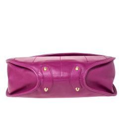 مملوكة مسبقًا Dior Magenta Leather Jeweled Flap Hobo