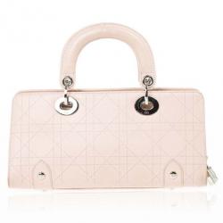 Pre Owned Christian Dior Beige Lady Dior East/West Bag