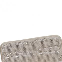 Pre Owned Dior Metallic Gold Leather Cannage Folded Clutch