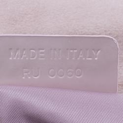 Pre Owned Dior Pink Suede Maris Pearl Shoulder Bag