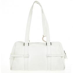 Pre Owned حقيبة ديور صغيرة جلد بيضاء