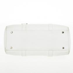 Pre Owned حقيبة ديور صغيرة جلد بيضاء