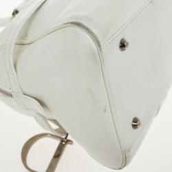 Pre Owned حقيبة ديور صغيرة جلد بيضاء