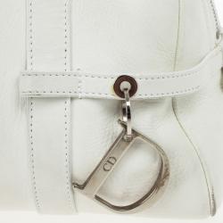 Pre Owned حقيبة ديور صغيرة جلد بيضاء