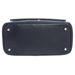 Pre Owned Dior Navy Blue Leather Small Be Dior Flap Top Handle Bag