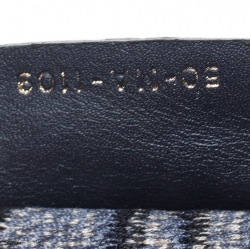 مملوكة مسبقًا حقيبة يد ديور توال دو جوي بوك كانفاس مطرزة زرقاء/ بيج