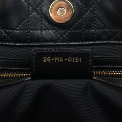 مملوكة مسبقًا Christian Dior Black Cannage Soft Large Shopping Tote