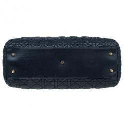 مملوكة مسبقًا Dior Black Lambskin Soft Lady Dior Tote