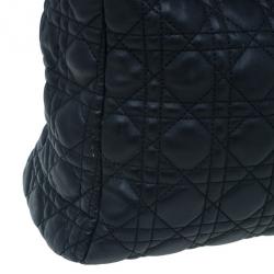 مملوكة مسبقًا Dior Black Lambskin Soft Lady Dior Tote