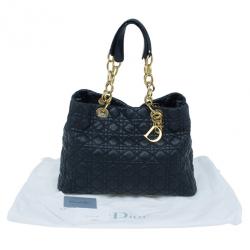 مملوكة مسبقًا Dior Black Lambskin Soft Lady Dior Tote