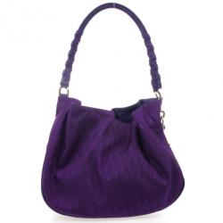 Pre Owned Christian Dior Purple Diorissimo Canvas Lovely Hobo