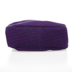 Pre Owned Christian Dior Purple Diorissimo Canvas Lovely Hobo